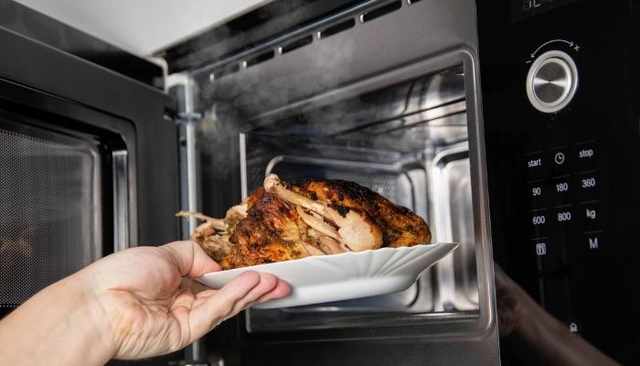 Convection microwave interior